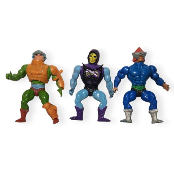 Masters Of The Universe Vintage Action Figure Lot Of 3 Mattel 80's Pre-owned - Picture 1 of 12